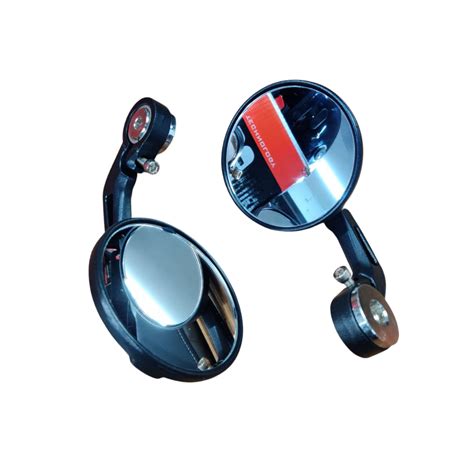 Universal GT Bar End Mirrors for Motorcycle & Scooters, Universal Rear ...