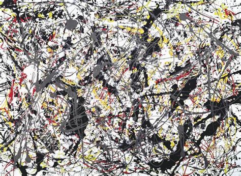 Silver Over Black, White, Yellow, and Red - Canvas Prints by Jackson ...