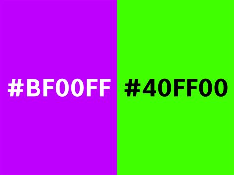 Electric purple color (Hex BF00FF)