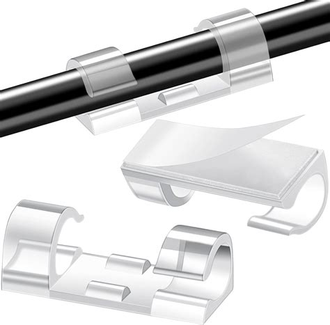 Buy 200 Pieces Self-Adhesive Cable Clips, Wire Clips Cord Holders for ...