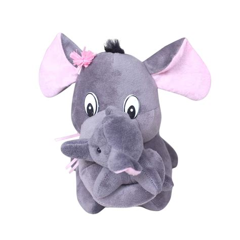 Buy Tickles Elephant Stuffed Animals Soft Plush Mother Baby Elephants ...
