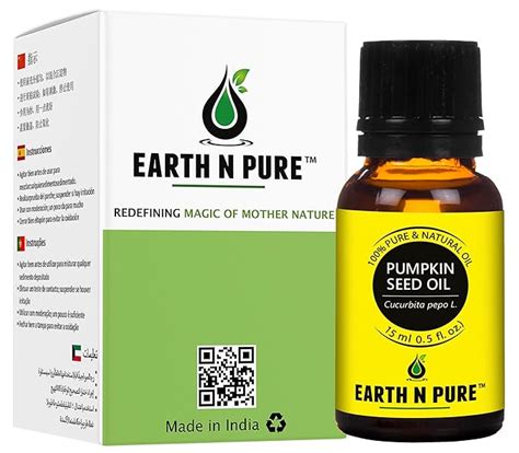Earth N Pure Pumpkin Seed Oil for Skin & Haie Care – Cold Pressed ...