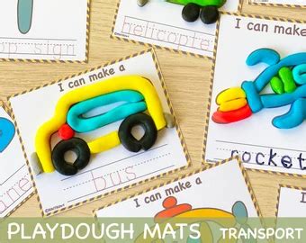 Transportation Playdough Craft 的图像结果