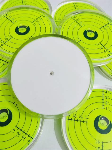 80x12mm Large Bubble Spirit Level Degree Marked Surface Round Levels ...