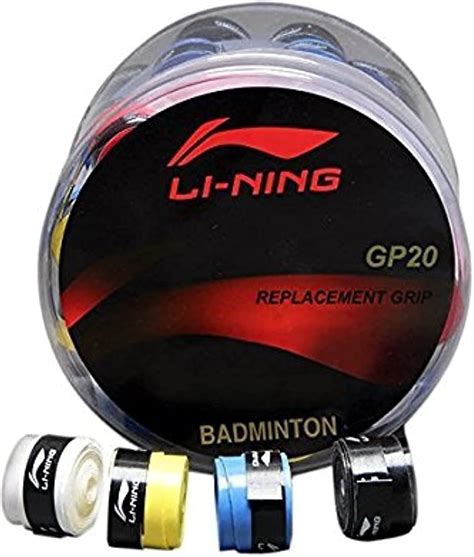 Li-Ning Badminton Replacement Grip GP20 (Pack of 4 Grips) : Amazon.in ...