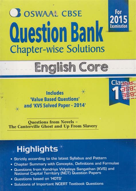 Question Bank English Core Class - 11 : Chapter-wise Solutions 1st ...
