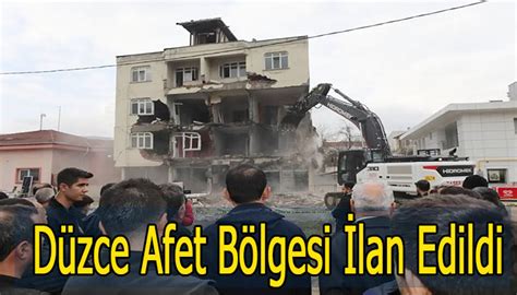 DÜZCE, GENEL HAYATA ETKİLİ AFET BÖLGESİ İLAN EDİLDİ | Akçakoca Gündem