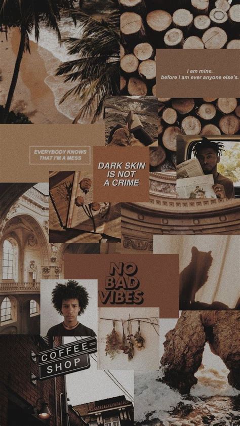 cute aesthetic nails brown