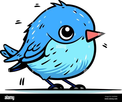 Cute Bird Clip Art Blue