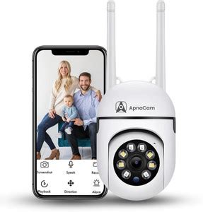 ApnaCam 5MP FHD WiFi Mini PTZ live view 2 way audio motion alert SD ...