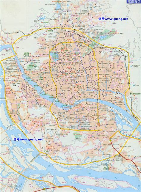 福州市区地图-我想要一份福州市区地图，最好包括五区八县的地图。高清的。