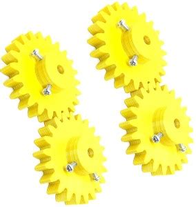 INVENTO 4pcs 3D Printed Plastic Spur Gear 22 Teeth, 60mm dia, 10mm ...