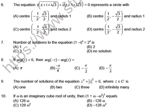 Image result for Complex Numbers JEE Advanced Questions
