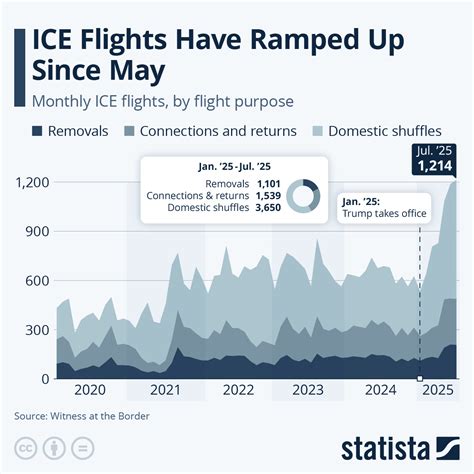 Chart: ICE Flights Have Ramped Up Since May | Statista