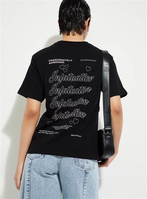 Buy URB_N Women Relaxed Fit Back Printed T-shirt Online at just Rs. 249 ...