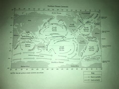 Look at the map of ocean currents and answer the following : (a) What ...