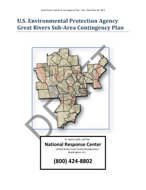Fillable Online epa Great Rivers Sub-Area Contingency Plan Emergency ...