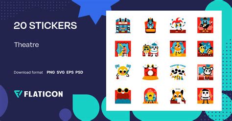 Pack of free Theatre stickers (SVG, PNG) | Flaticon