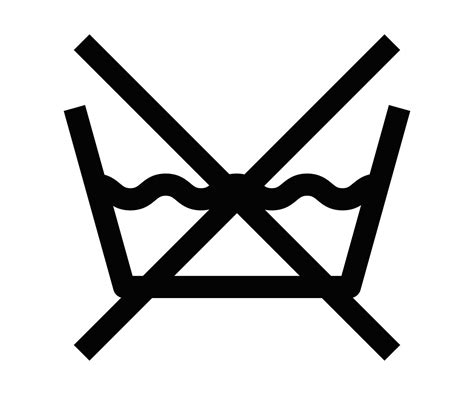 Simple icon of a do-not-wash symbol, commonly used in laundry and ...