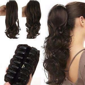 Chronex Step-cutting Extension / Wavy Claw-Clutcher Ponytail Extensions ...