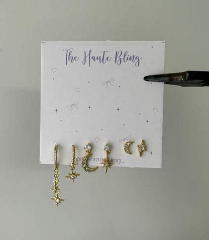 Luna Piercing Set (Not in pair) – The Haute Bling