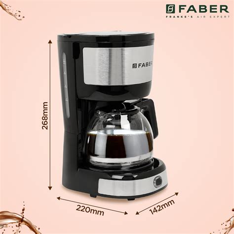 Buy DRIP COFFEE MACHINE FCM 0.6L SS BK Small Appliances Online - Faber ...