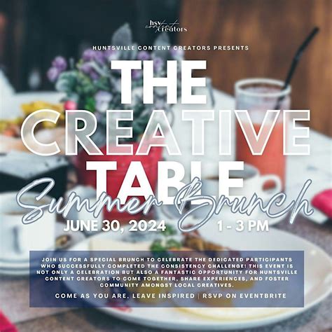 HSV Content Creators Creative Table Summer Brunch, CO/OP Community ...