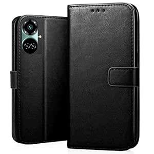 Nkarta Genuine Leather Finish Flip Cover Back Case for Tecno Camon 19 ...