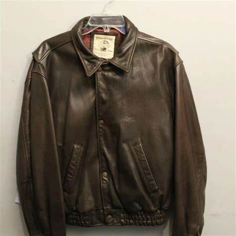 1990s Vintage Banana Republic brown Leather Jacket... | Depop