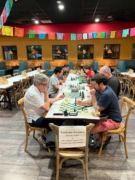 Casual Chess at Big’z Burger Joint UTSA, 5539 UTSA Blvd, Big’z Burger ...