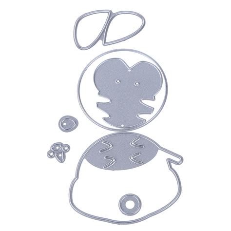 Prosperveil 5pcs/Set Cutting Dies Penguin Dog DIY Scrapbook Stencils ...