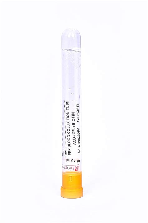 Biopro - ACD+GEL+BIOTIN PRP BLOOD COLLECTION TUBE 10ml. : Amazon.in ...