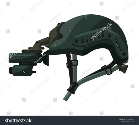 Vektor Stok Military Helmet Night Vision Goggles Device (Tanpa Royalti ...