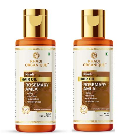 Buy Khadi Organique Rosemary Amla Hair Oil For Silky And Soften Hair (1 ...