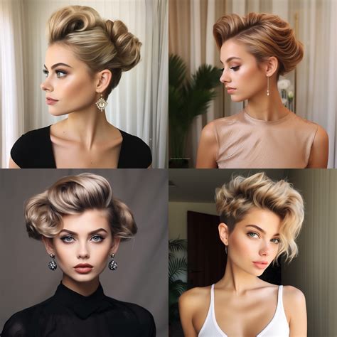 40 Inspiring Updos for short hair To Try In 2024