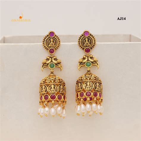 92.5 Pure Silver Micro Goldplatted Jhumkas – Akshara Silver