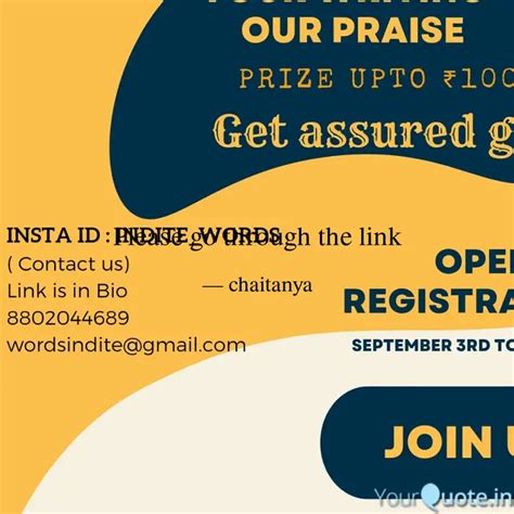 Please go through the lin... | Quotes & Writings by Chaitanya Gupta ...