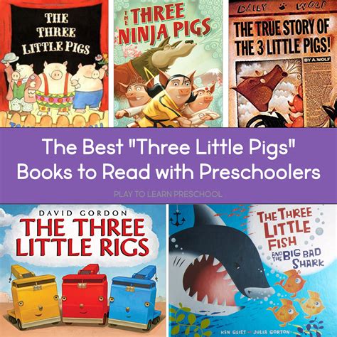 10 Best Three Little Pigs Books to read with Preschoolers