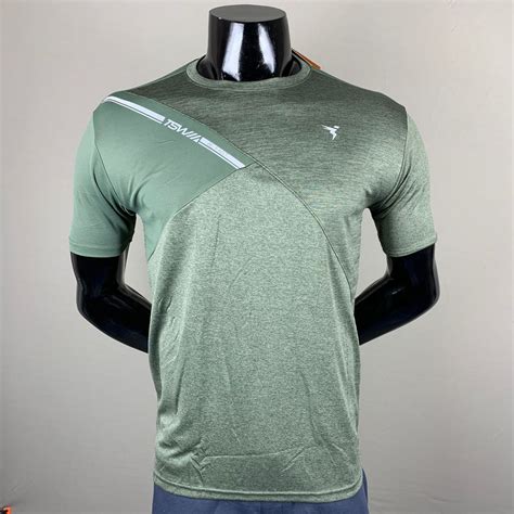 Technosport Olive Green Dri Fit TShirt | Men Dri Fit T Shirts Online ...