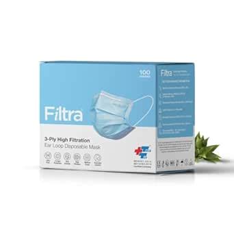Filtra® 3-Ply Ear Loop Surgical Mask | High Filtration 99% BFE & PFE ...