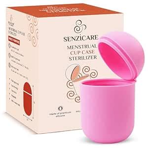Senziwash Menstrual Cup Sterilizer and Case | Easy-To-Use | Kills 99% ...