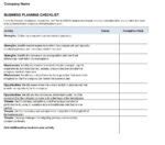 Business Plan Checklist 的图像结果