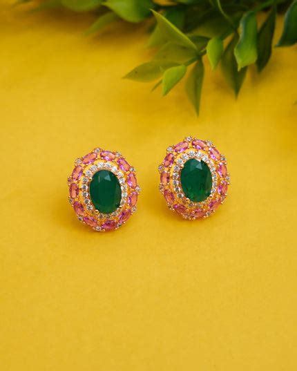 CZ EarRings 111537 – Vijaya Art Jewellery