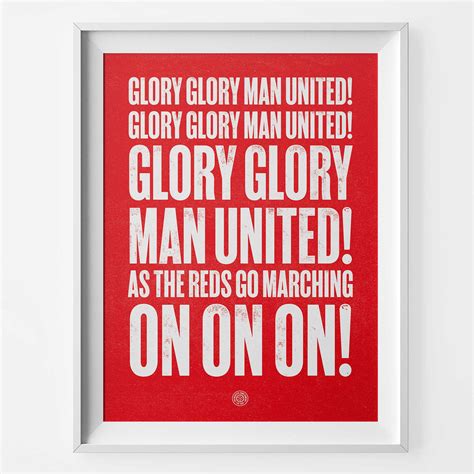 Manchester United - Glory Glory | The Beautiful Game Co.