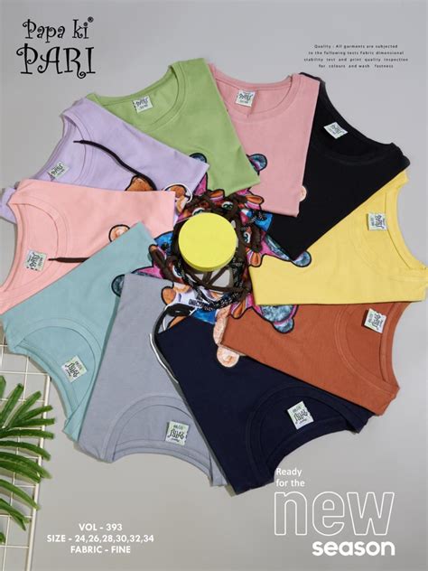 393 Papa Ki Pari Cotton Biowashed Girls Tshirt Wholesale Price – Kavya ...