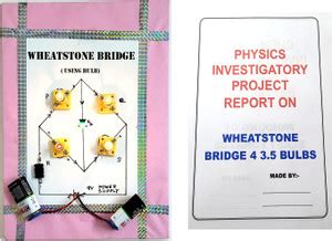 ONTEX ELECTRONICS Wheatstone Bridge Using Bulb Physics Investigatory ...