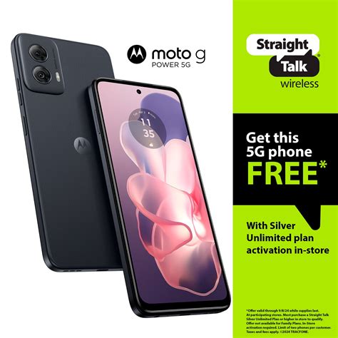 Straight Talk: Motorola Moto G Power 5G (2024) + 1-Month Silver ...