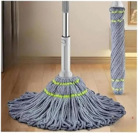 Microfiber Twist Mop with Squeeze Mechanism and Bucket Compatibility ...