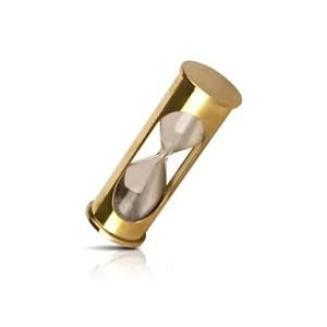 Light It Up Brass Nauticals Sand Timer Mini Tube Timer | White Sand ...