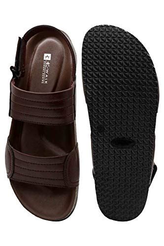 Buy K-Walk Men's Synthetic Brown Comfortable Casual Sandals 11 UK/IND ...